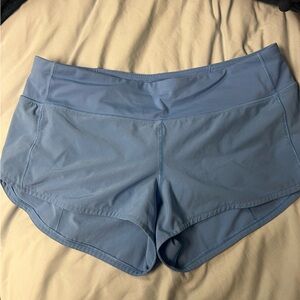 Lululemon speed up shorts 2.5 inch I believe color blue nile